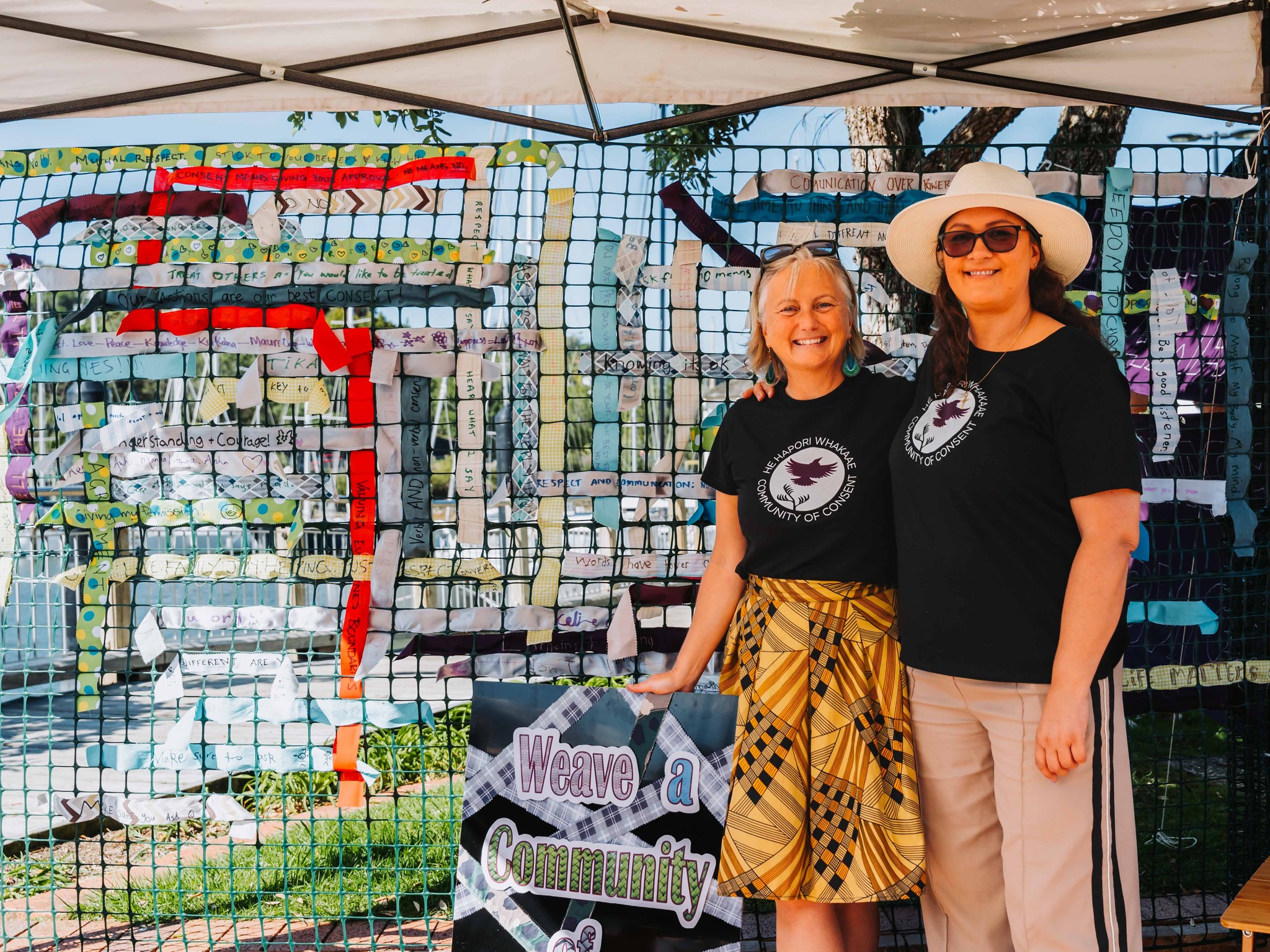 an image of Whangārei Rape Crisis staff at the Artbeat event in 2025